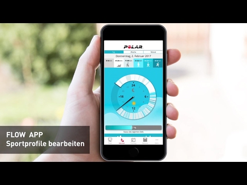 POLAR FLOW APP - SPORTPROFILE BEARBEITEN