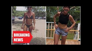 Breaking News - Davina Mccall Looks Ripped As She Flashes Her Six-Pack In A Bikini And Trainers On