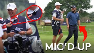 Mic'd Up with a Pro Golf Tournament LEADER | 2024 Porsche Singapore Classic