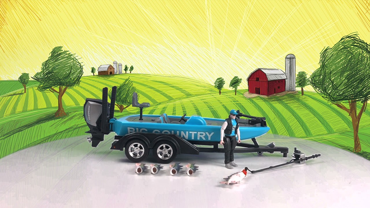 Big Country Toys, Bass Fishing Boat, Fishing Toys