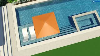 Family pool Design-3DVIP-Structure Studio- 3D Swimming Pool Design Software-Christopher Lines Design screenshot 4
