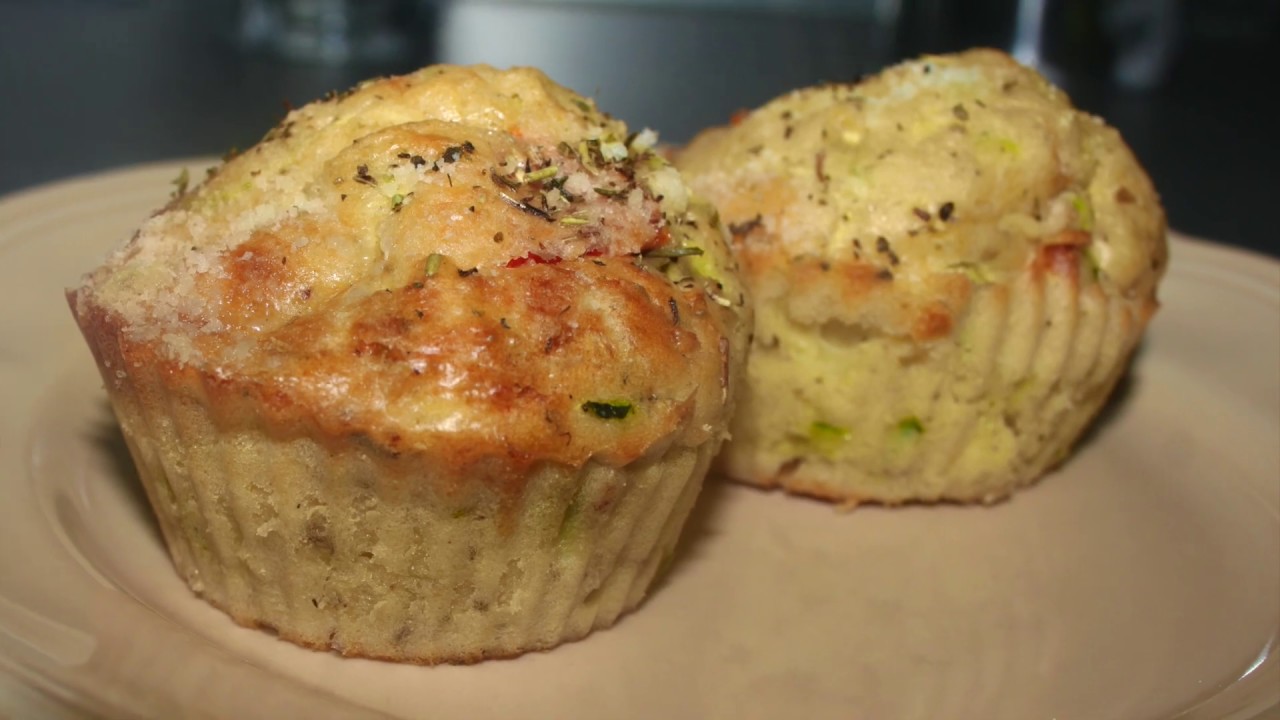 Muffin salé courgette chèvre - YouTube