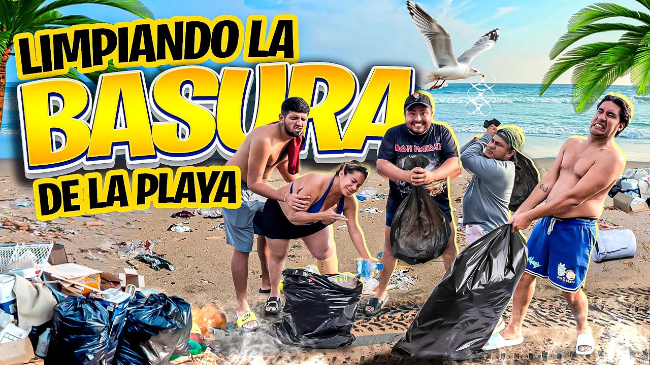 LIMPIANDO la playa con el Crew | termina en romance TEVEA y DOSME 🫣