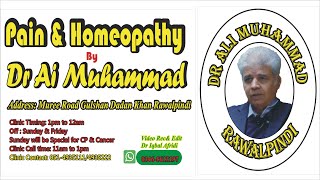 Pain And Homeopathy Part-2 By Dr Ali Muhammad