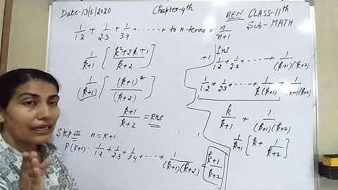 Principle of mathematical induction ( part-3) class-11 ( math)