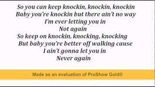 Freddie Stroma- knockin' lyrics
