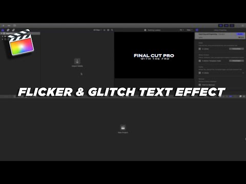 How to Create a Flicker & Glitch Text Effect in Final Cut Pro X | No Plug-ins Required |