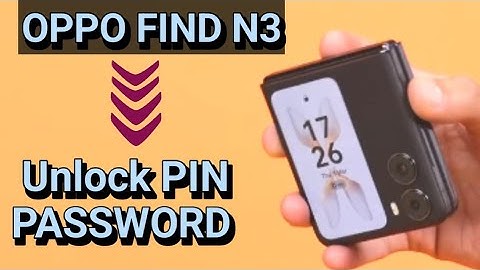 How to set pin password in oppo find N3 flip, oppo find n3 flip pin lock kaise lagaye