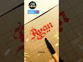 Calligraphy For Beginners❤| Ayan Name #shorts #shortsfeed #calligraphy #handwriting #art #penmanship