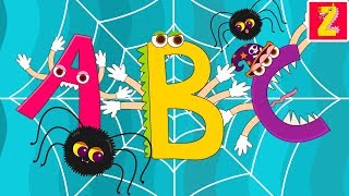 Itsy Bitsy Monster Abc L Spider Alphabet Song For Kids L Nursery Rhymes Songs L Zoozoosong