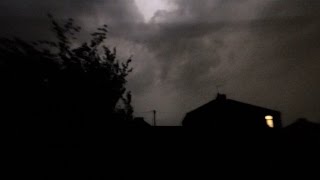 Powerful Thunderstorm - Manchester, UK - 1 July 2015