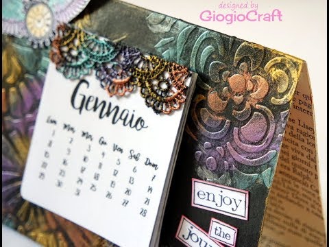 Tutorial Come Fare Un Calendario Mixedmedia Youtube