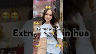 *Extreme* pain hua hai yrr😭| Astha Raikwar #minivlog #eyebrows #dailyvlog #ytshorts #studyvlog