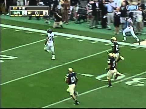 Bryant Moniz 80-yard pass to Kealoha Pilares Hawai...