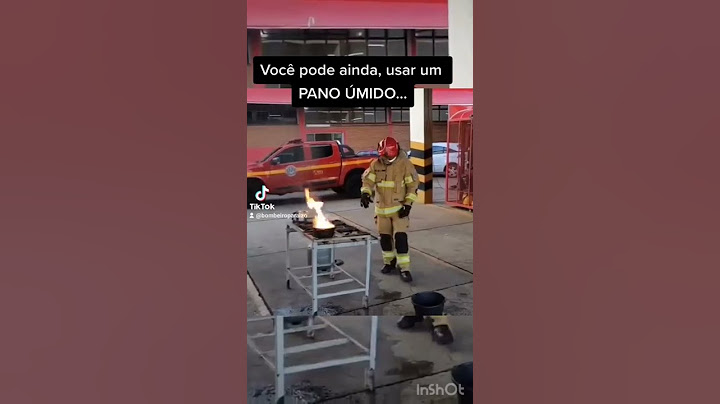 FOGO NO ÓLEO QUENTE. Oque fazer?