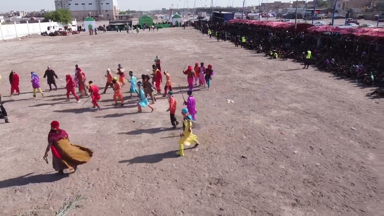 موكب  تشابيه سبايا سيد الشهداء العماره ميسان حي المعلمين القدم نسه 2024 تشابه واقعه الطف الئليمه