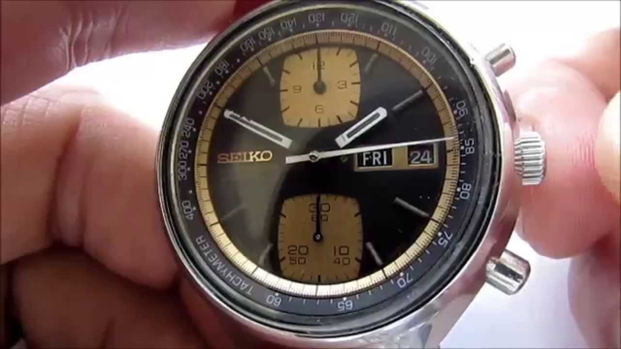 Seiko 6138 Chronograph Automatic Vintage Men's Wrist Watch - YouTube