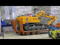 Rc construction machines! Cool Liebher 970 excavator & Crane! Special equipment! Rc live action 2017