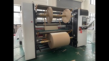 Full Automatic Control Jumbo Roll Slitting Rewinding Machine With Automatic Unloading System