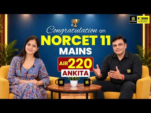 NORCET 11 Mains Success Story AIR 220 Ankita | Nursing Officer Selection Journey | Utkarsh Nursing