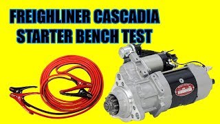 How To Test Starter On Freightliner Cascadia With Jumper Cables / DELCO REMY STARTER TEST