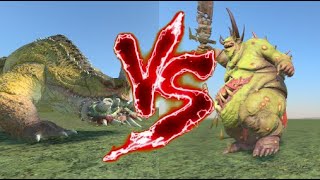 Toad Dragon VS Great Unclean One. Total War Warhammer 3