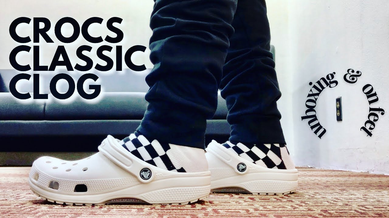 Crocs Classic Clog | unboxing and on feet | Azo Edition - YouTube