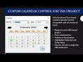 Custom Calendar for Excel Automation with Source Code