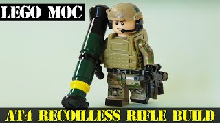 MOC ** LEGO AT-4 Recoilless Rifle Build Instructions ** US Army SFOD-D Operator Minifigure