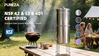 How to Assemble a Stainless Steel Gravity Water Filter | Clean Drinking Water Anywhere