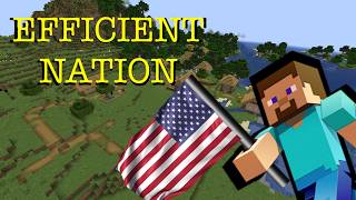 I built an EFFICIENT NATION in Minecraft