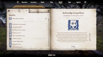 Elder Scrolls Oblivion - Unfriendly Competition Quest - 4k Ultra Settings