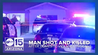 Man shot, killed by Mesa officers after domestic violence incident near Mesa Drive and Main Street