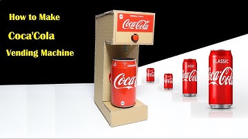 How to make CocaCola VENDING MACHINE from #Cardboard