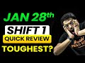 ❤️JEE 2026⚠️ Quick Analysis 💥28 Jan Shift 1 👹Very Difficult Paper 🚨