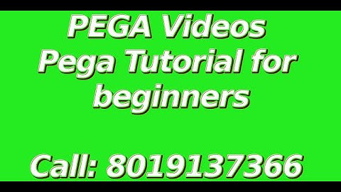 Pega Videos| PEGA Demo | Pega Tutorials for beginners Call 8019137366| Pega Training in Canada