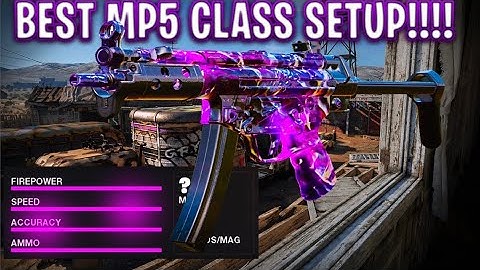 Call Of Duty Black Ops Cold War Best Mp5 Class Setups - Best Mp5 Class Setup (Black Ops Cold War)