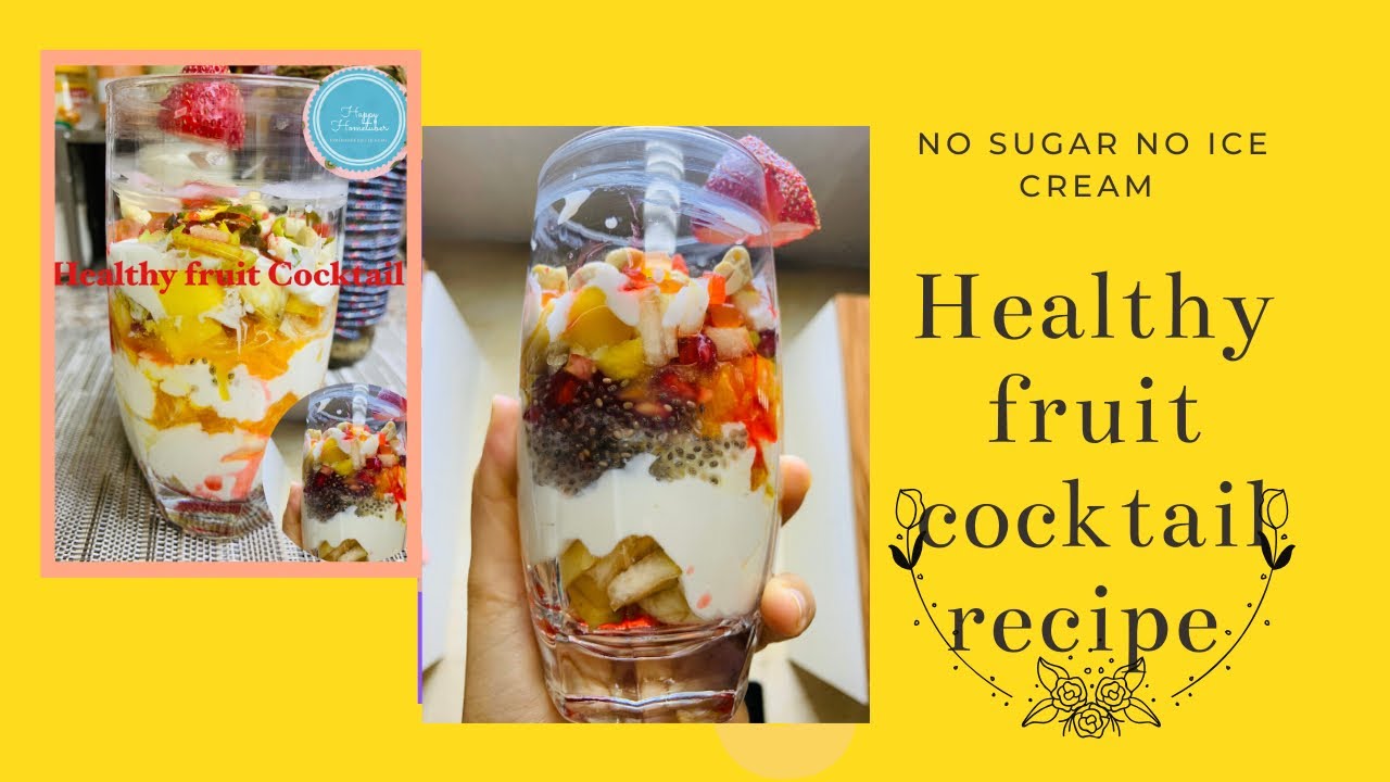How to make Quick Healthy Creamy Fruit Cocktail YouTube