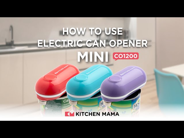 Kitchen Mama Mini Battery-Operated Can Opener Yes You Can Marble Open Box