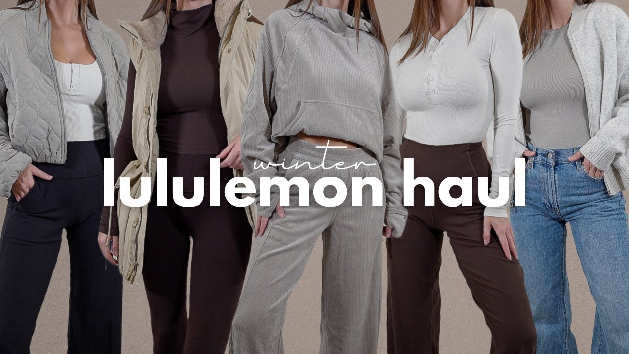 LULULEMON TRY ON HAUL DEFINE JACKET bbl jacket #lululemon #clothing #fypシ  #preppy #lulu 