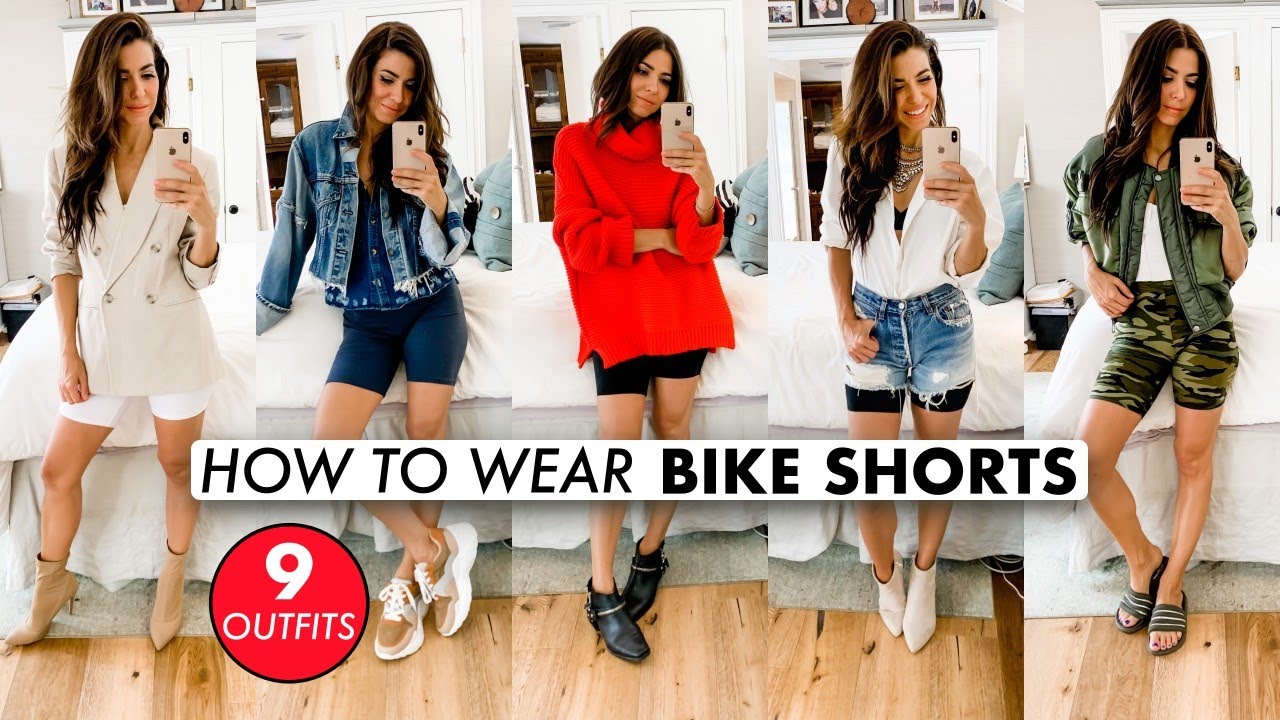 How To Wear BIKE SHORTS (9 OUTFITS!) -By Orly Shani 