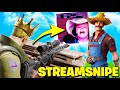 Ich STREAMSNIPE Bauer 👨‍🌾 bis er KOMPLETT AUSRASTET und den STREAM BEENDET.. Fortnite