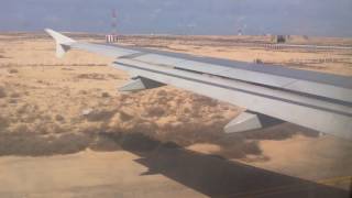Airplane taking off from burj al arab airport alexandria - egypt