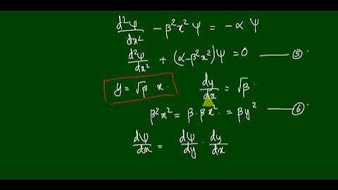 One-dimensional harmonic oscillator | Part 2 | MSc Chemistry Sem 1 | University of Kerala