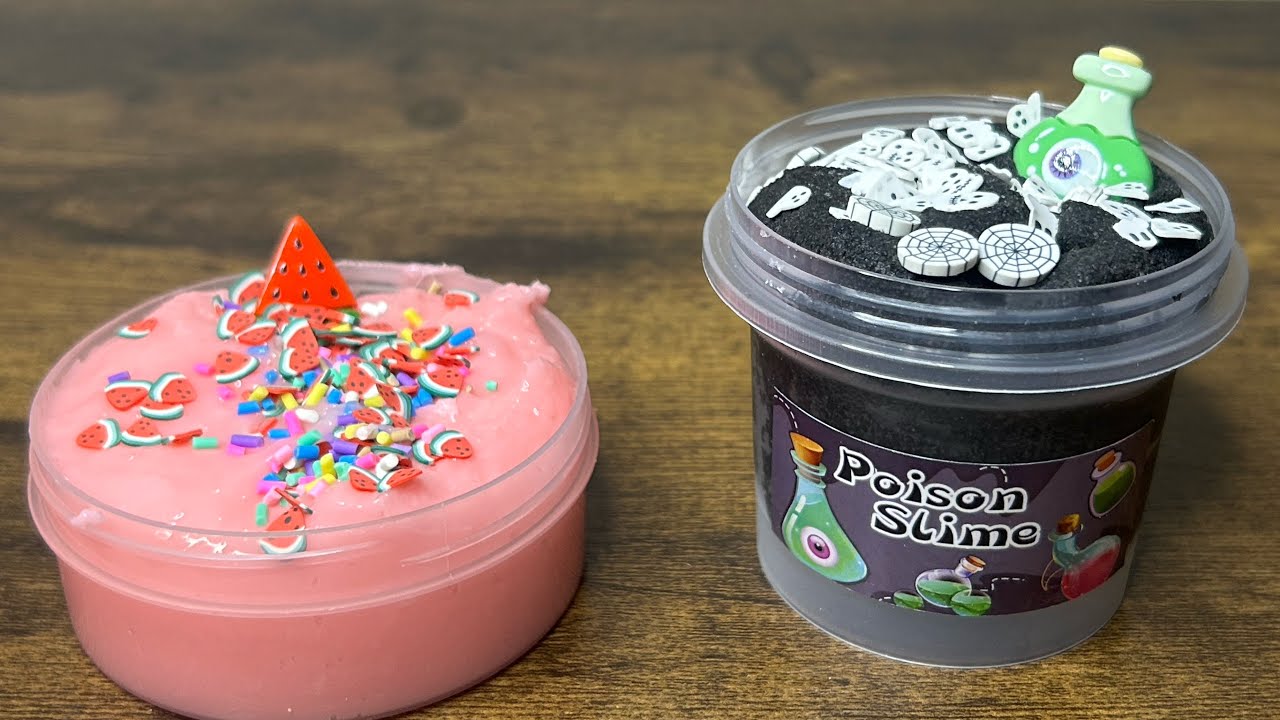 Satisfying Slime ASMR✨Reviewing Cheap Amazon Slimes 🍉