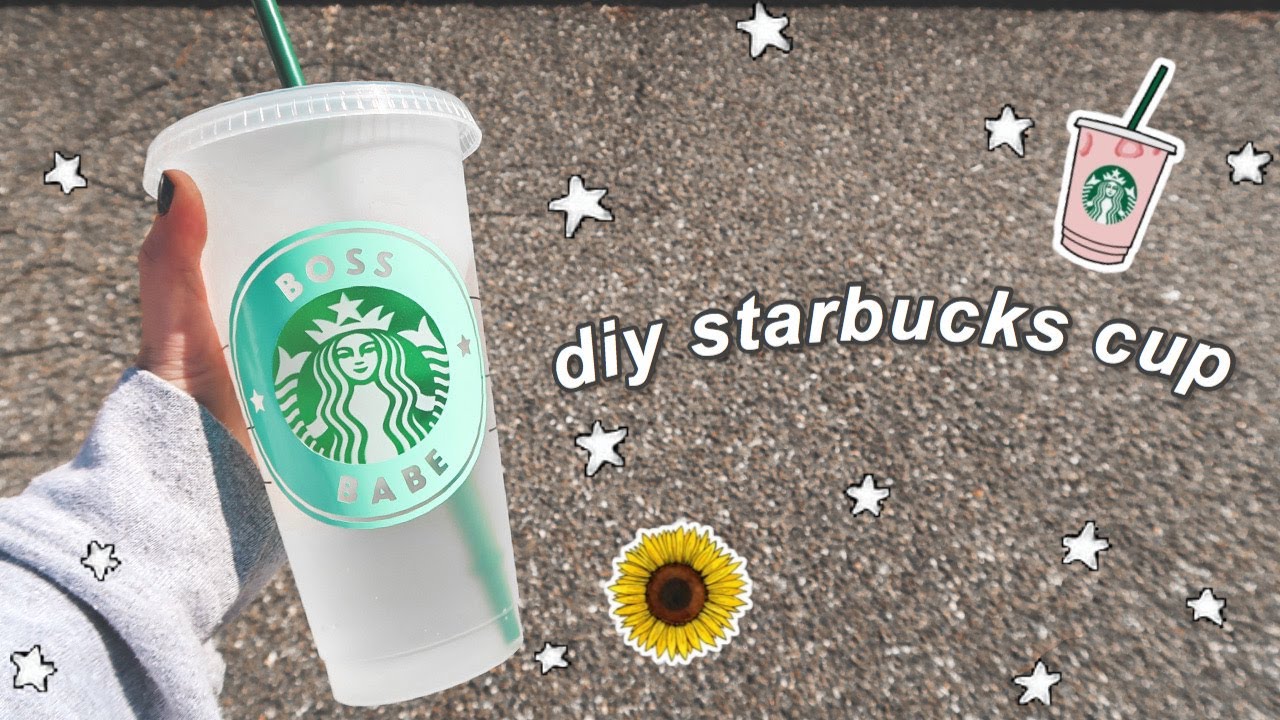 Diy Starbucks Cup Decal Personalized Starbucks Cup Cricut