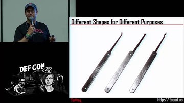 DEF CON 23 - Lock Picking Village - Chris Pentacoff - Intro to Lockpicking