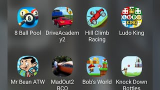 Hill climb racing,mr bean ATM, bob's World,knockdown Battles,Game Lovers screenshot 4