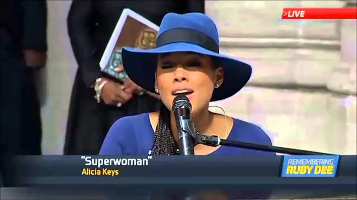 Alicia Keys - Superwoman (Ruby dee Funeral)
