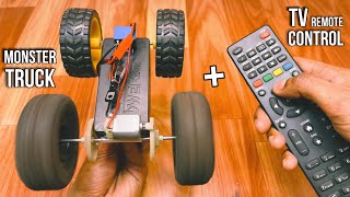 How to Make TV Remote Control Monster Truck || TV Remote Control Monster Truck kaise Banaye?